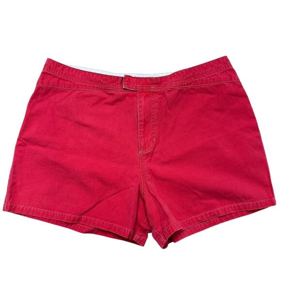 Y2K Old Navy Vibrant Red Vintage Swimwear Boy Shorts 100% cotton size Large - Picture 2 of 12